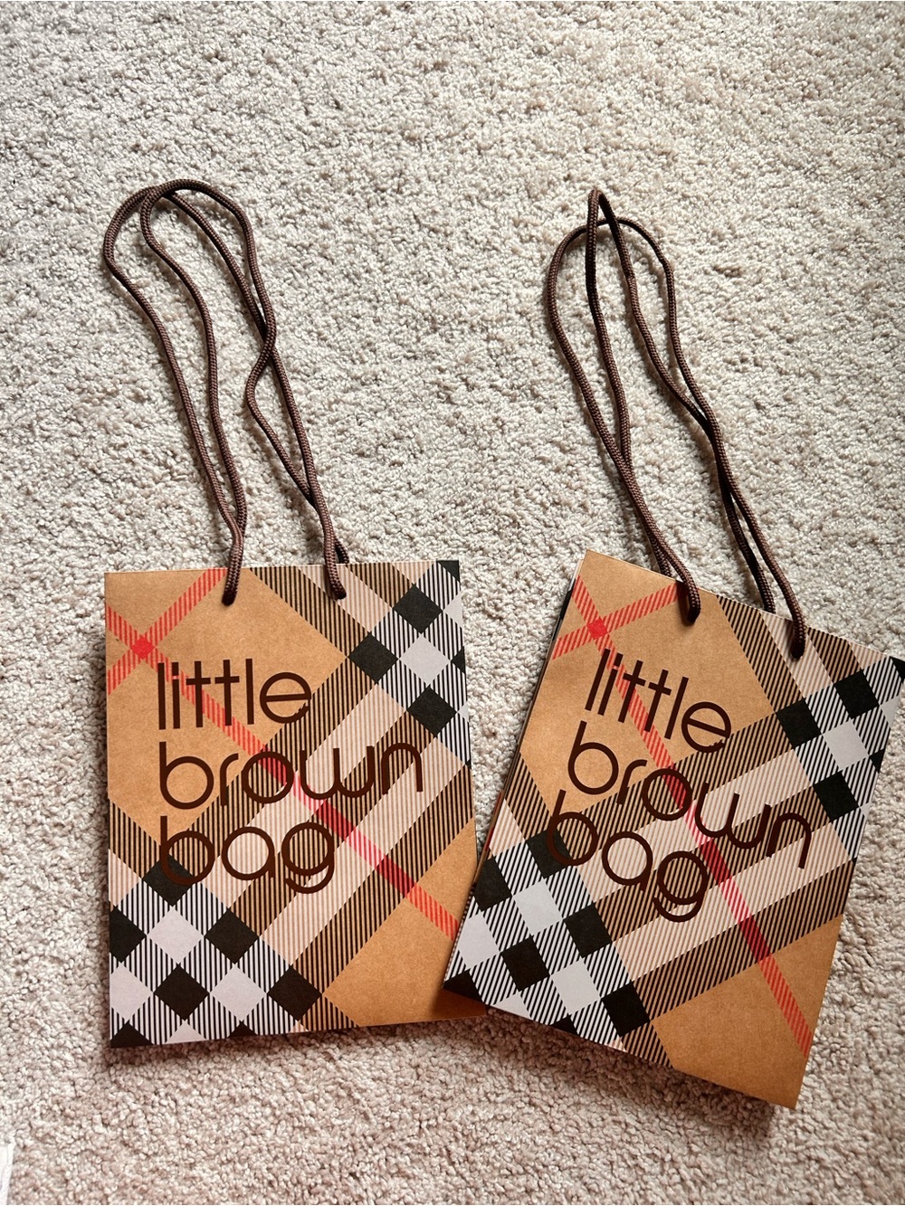 Burberry * Bloomingdale’s shopping bags